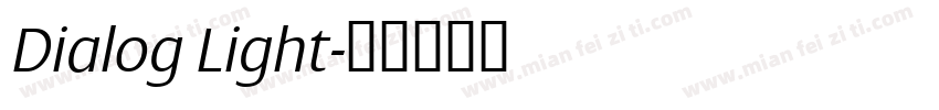 Dialog Light字体转换